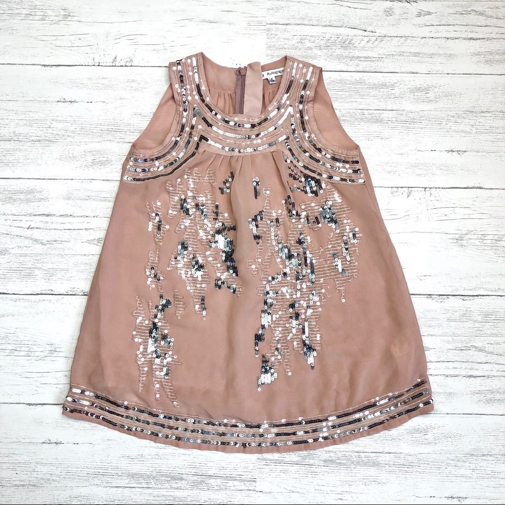 Blush Pink Sequence Sleeveless Dress